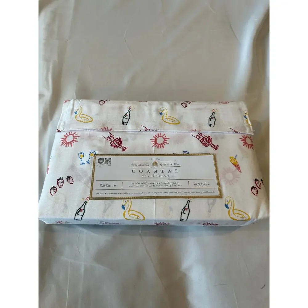 Coastal collection by Hillcrest home full-size sheet set